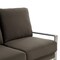 Leisuremod Jefferson Contemporary Velvet Sofa with Silver Frame, Dark Grey JAS77DGR - alternate 4