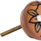 Homeroots 1.5" X 1.5" X 1.5" Orange Gold And Black Knobs, 8PK 321648 - alternate 5