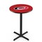 Holland Bar Stool Co 42" Blk Wrinkle Carolina Hurricanes Pub Table, 36" dia. Top L211B4236CarHur - alternate 1