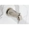 Kingston Brass Double-Handle Tub and Shower Faucet with Knurled Handle, Polished Nickel KBX8146KNL - alternate 4