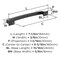 Amerock Incisive 6-5/16 inch (160mm) Center-to-Center Matte Black Cabinet Pull, 10PK 10VMP37123MB - alternate 4