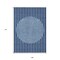 Homeroots 9' X 12' Navy Blue And Gray Striped Washable Indoor Outdoor Area Rug 597185 - alternate 7