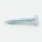 Malco Sheet Metal Screw, Bright Zinc Plated Flange Hex Head Slotted Drive, 7000 PK HW8X1Z - alternate 1