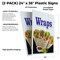 Signmission Wraps, Plastic Signs Only 24 Inch x 36 Inch, Corrugated Plastic, 2PK CSB-2436-2PACK-Wraps - alternate 2