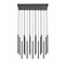 Z-Lite Forest 17 Light Linear Chandelier, Matte Black, 42 In W 919MP24-17L-MB-LED - alternate 5