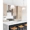 Z-Lite Madeline 5 Light Pendant, Brushed Nickel/White, 18 In W x 36.75 In H 1954P18-BN - alternate 4