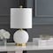 Jonathan Y Julienne 20.5" Glass/Metal LED Table Lamp, White/Brass Gold JYL1040A - alternate 7