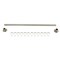 Kingston Brass 36"-60" Stainless Steel Adjustable Shower Curtain Rod with Rings, Brushed Nickel KSR368 - alternate 1