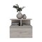 Homeroots 12" Gray Wood One Drawer Floating Nightstand 543697 - alternate 10
