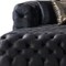 Homeroots Tufted Black Velvet Modular U Shaped Sofa and Chaise Sectional With Toss Pillows 642270 - alternate 2