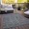 Homeroots 5' X 8' Gray Charcoal And Silver Geometric Washable Indoor Outdoor Area Rug 583355 - alternate 7