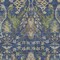 Homeroots 8' X 10' Navy Blue Green And Brown Floral Washable Indoor Outdoor Area Rug 605292 - alternate 5