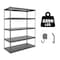 Shuntong Atlas 5-Tier 48 in.W x 24 in.D x 72 in.H Heavy Duty Storage Shelving Load 3250 Lbs, Laminated Board, Hammertone ATB-H48-24-72-5B - alternate 1