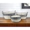 Homeroots Set of Three Gray And Beige Iron And Wicker Baskets 521183 - alternate 1