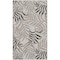 Homeroots 3' X 5' Gray Black And Ivory Palm Leaf Indoor Outdoor Area Rug 554902 - alternate 7