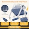 Wrightmaster 2-Step Lightweight Steel Step Stool, 8 ft. Reach with Safety Lock, 800 lb. Capacity, Blue ZoroLDR-BT2S-BU - alternate 2