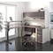 Bestar L Shaped Desk L-Shape Desk, 70.9" D X 65.9" H, 71.1" W X Melamine, Slate/Sandstone 93886-59 - alternate 3