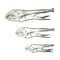 Superior Steel 5 Inch, 7 Inch & 10 Inch Vise Grip Curved Jaw & Nose Locking Plier Set PL5710S - alternate 2