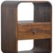 Homeroots 22" Chestnut Solid Wood One Drawer Nightstand 722576 - alternate 3
