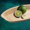 Smarty Had A Party 9" x 13" Oval Natural Palm Leaf Eco-Friendly Disposable Trays (100 Trays), 100PK 5514T-CASE - alternate 1