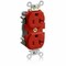Leviton Straight Blade Receptacle, 5-20R, 20 A, 125V AC, Flush Mount, Self-Grounded M5362-SR - alternate 1
