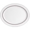 Sur La Table 2 Piece Le Marais New Bone 14 Inch Fine Ceramic Oval Platter Set in Brick 750122366M - alternate 5