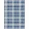 Homeroots 9' X 12' Navy Blue And Ivory Plaid Washable Indoor Outdoor Area Rug 597121 - alternate 5