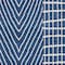 Homeroots 8' X 10' Navy Blue And Ivory Geometric Washable Indoor Outdoor Area Rug 596953 - alternate 9