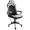 Elama High Back Adjustable Faux Leather Office Chair in Gray and Black ELM-F-005 - alternate 1