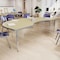 Flash Furniture Commercial Adjustable Height Kidney Activity Table-Standard Legs in LT NAT XU-A4896-KIDNY-LTNAT-T-A-GG - alternate 5