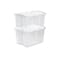 Sterilite 48 Qt. Clear Hinged Lid Storage Tote 19148006 - alternate 5