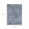 Homeroots 10' X 14' Blue And Gray Abstract Washable Indoor Outdoor Area Rug 615505 - alternate 6