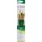 Princeton RealValue Brush Set, Natural Bristles, Short Handle Mixed Media Paintbrush, Green, 4-Piece Set, 3PK PR9112 - alternate 3