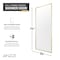 Anzzi Welle 74x34in Framed Fixed Shower Screen Door, Brushed Gold with 5/16in 8mm Tempered Clear Glass SD-AZ22-01BG - alternate 8