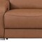 Homeroots 103" Chestnut Italian Leather Reclining USB Sofa 632887 - alternate 6