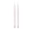 Homeroots Set of Two White Flameless Taper Candles, 2PK 633982 - alternate 1