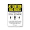 Signmission Public Safety, Bus Riders Practice Social Distancing, 10in X 7in Aluminum, OS-NS-A-710-25374 OS-NS-A-710-25374 - alternate 1