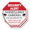 Signmission Security Alert Surveillance Cameras, 4 inch X 4 inch, Vinyl Decal, 2PK OC-D-2PACK-4-328 - alternate 1