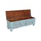 Homeroots 54" Aqua Carved And Distressed Solid Wood Lift Top Coffee Table 522820 - alternate 5