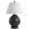 Jonathan Y Sophie 26" Resin LED Table Lamp, Dark Gray JYL3040A - alternate 4