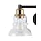 Jonathan Y Manhattan Vintage 6.5" 1-Light Metal/Glass Industrial Rustic LED Vanity, Brass Gold/Oil Rubbed Bronze JYL3544A - alternate 8