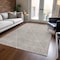Homeroots 9' X 12' Taupe And Ivory Geometric Washable Indoor Outdoor Area Rug 612152 - alternate 7