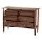 Baxton Studio Alyssa Japandi Walnut Brown Wood 6-Drawer Dresser 252-13950-ZORO - alternate 5
