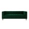 Homeroots 85" Hunter Green Velvet Wood Sofa 543932 - alternate 7