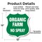 Signmission No Spray Shield Sign Organic Farm, 12 Inch X 12 Inch, Aluminum Metal Sign SHI-A-12-406 - alternate 3