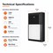 Euri Lighting Mini LED Wall Pack, 15.8W, 1600 lm, 5CCT, Photocell, Wet Rated, ETL/FCC EOL-WL02BK-2100e - alternate 7