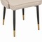 Leisuremod Allure Tufted PU Leather Side Dining Chair, Gold Accent Base AC52LTP - alternate 5