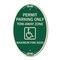 Signmission Permit Parking Only Tow-Away Zone Maximum Fin, 12 In X 18 In Architectural, Heavy Gauge Aluminum A-OV-G-1218-23318 - alternate 1