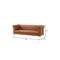 Homeroots 85" Camel Faux Leather Manufactured Wood Sofa 543961 - alternate 8