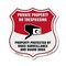Signmission Private Property Shield Sign No Trespass, 18 Inch X 18 Inch, Plastic Sign SHI-P-18-443 - alternate 1